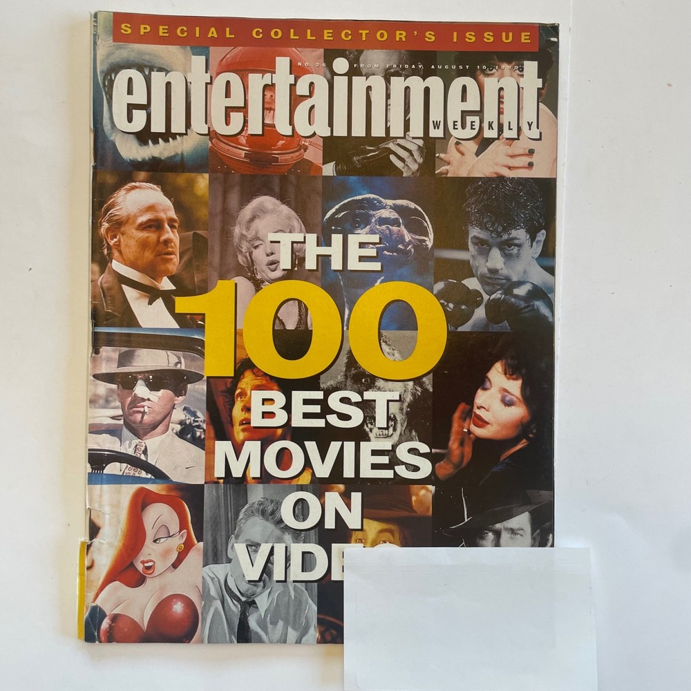Entertainment Weekly No 25 August 10 1990 100 Best Movies on Video Magazine